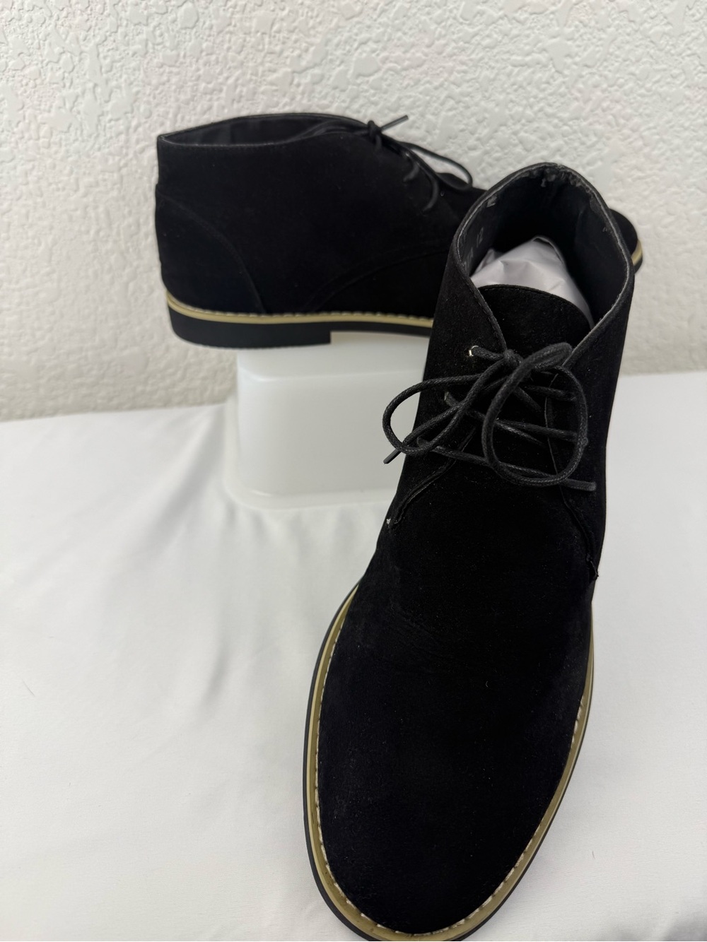 Alberto Fellini Dakota | Black Faux Suede Chukka Boots | Size 12 - Picture 6 of 7